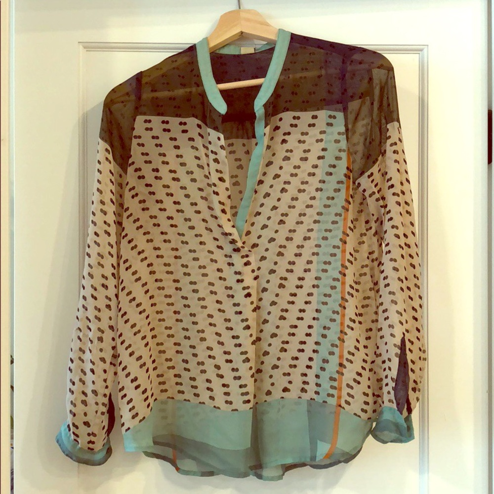 Anthropologie Konrad + Joseph Dappled Sea Blouse